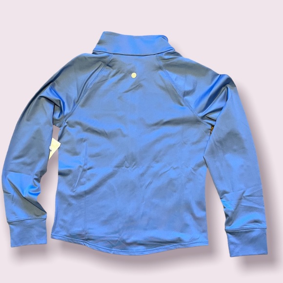 NWT Zella Mock-Neck Full-Zip Jacket, Blue Yonder | L (10/12) - Picture 5 of 14